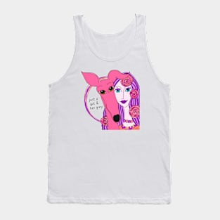 A Girl And Her Greyhound Tank Top